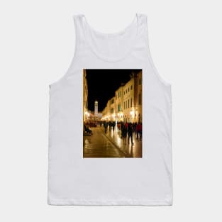 The Dubrovnik Stradun at Night Tank Top